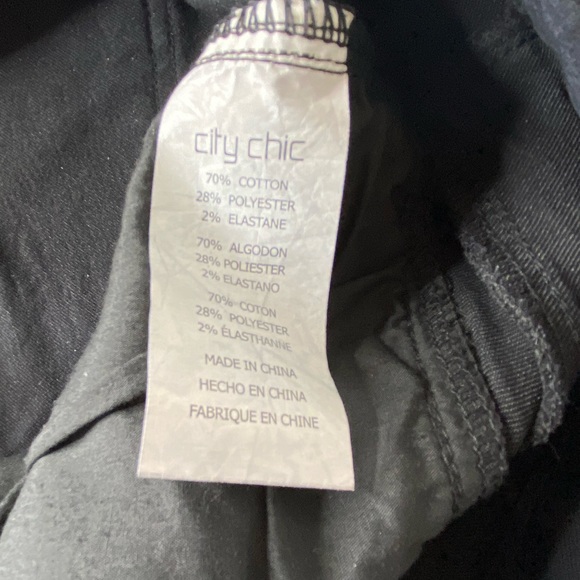 City Chic Black Denim Mid Rise Bootcut Jeans - Picture 5 of 9